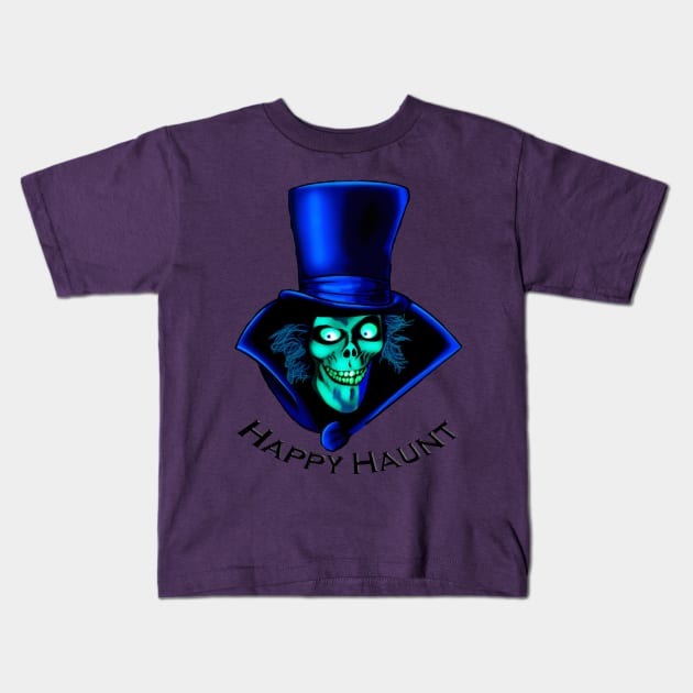 Hatbox Ghost Kids T-Shirt by ChaneyAtelier